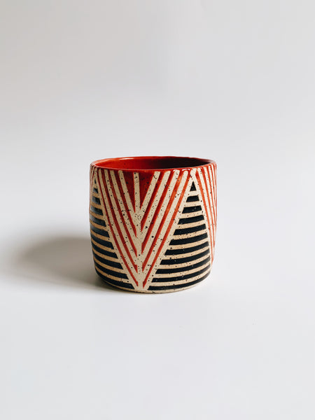 Donna deSoto Red Stripe Tumbler