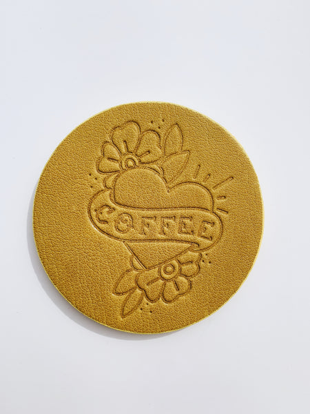 brew sleep draw sipp curated goods leather coaster
