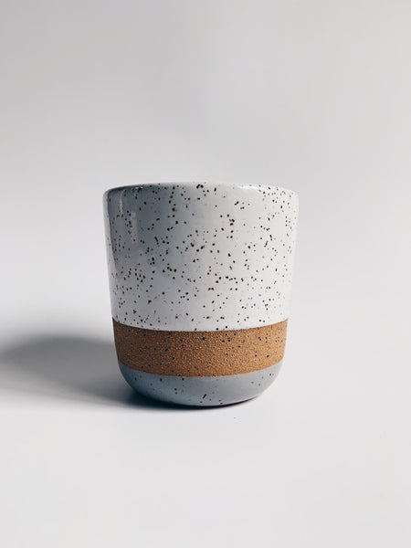 Avesha Michael Speckle Grey + White Tumbler