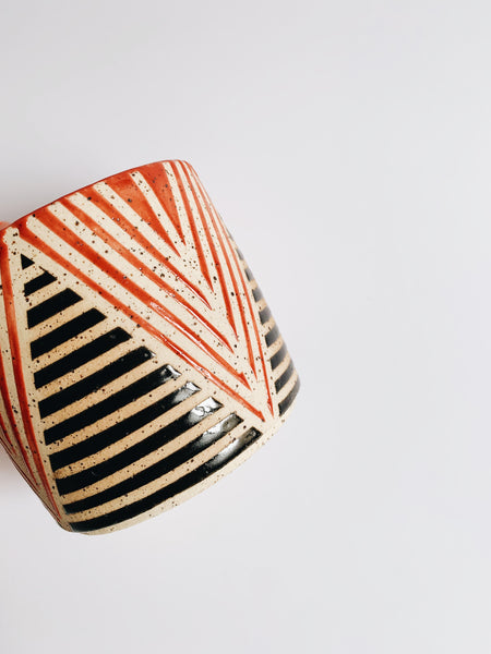 Donna deSoto Red Stripe Tumbler