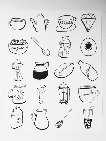 Sara Diamond & Courtney Riddle's Coffee Print