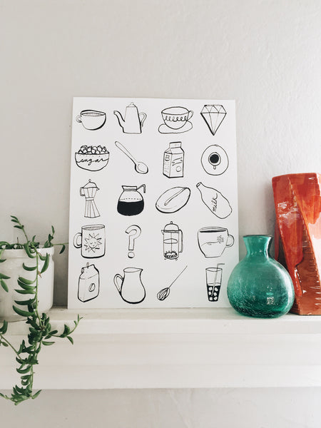 Sara Diamond & Courtney Riddle's Coffee Print