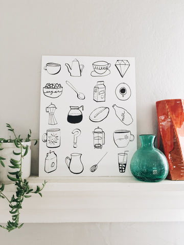 Sara Diamond & Courtney Riddle's Coffee Print
