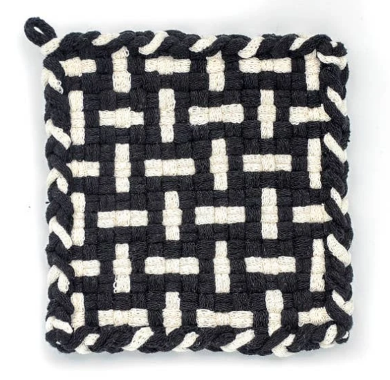 Kate Kilmurray Seedling (Black and Flax) Coaster