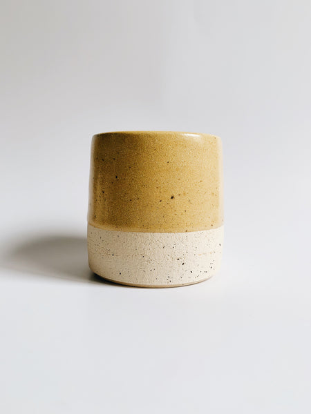 Donna deSoto Speckled Honey Mustard Tumbler