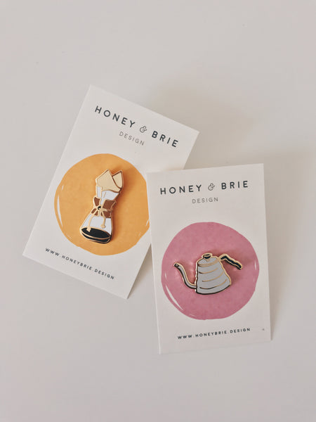 Honey & Brie Design Coffee Brewer Pin