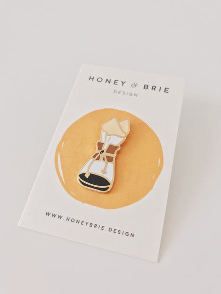 Honey & Brie Design Coffee Brewer Pin