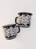 Pyknic Death Before Decaf Enamel Mug