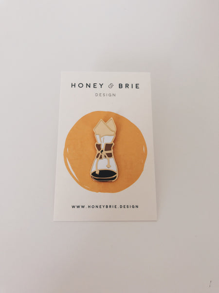 Honey & Brie Design Coffee Brewer Pin